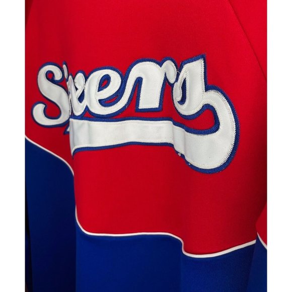 Philadelphia 76ers NBA Basketball Shooting Jersey Men’s XXL Stitched Logos HWC - Picture 4 of 8